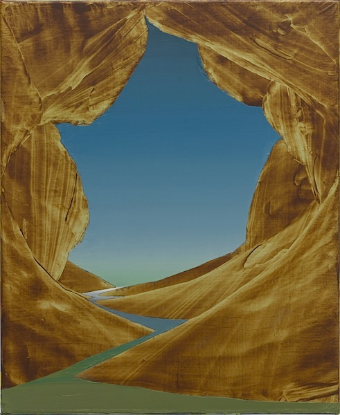 David Borgmann: o.T. [FL 7], 2019, Öl auf Leinwand, 44 x 36 cm

